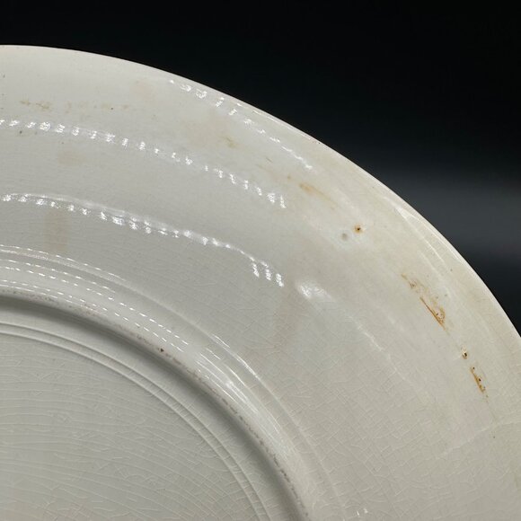 Vintage Chop Plate Platter Floral 1940s Penthouse Knowles Yorktown USA Flowers - Picture 7 of 9